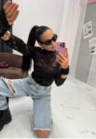 Koronkowa Bluse La Milla I'm Yours Schwarz