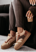 Sportschuhe z kożuszkiem Crispy Fall Camel