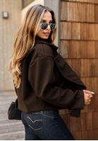 Krótki Mantel West Chicago ciemnoczekoladowy