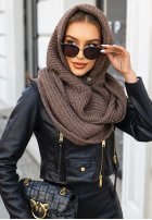 Mütze z szalikiem balaclava Shade Of WInter Schokoladenbraun