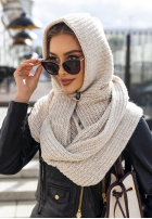 Mütze z szalikiem balaclava Shade Of WInter Hell Beige