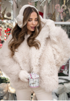 Krótka Jacke futerko Rainy Mood Beige