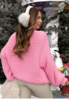 Pleciony Pullover z wełną Winter Is In The Air Rosa