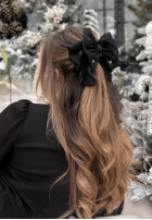 Haarspange klamra do włosów z kokardą Velveta Schwarz