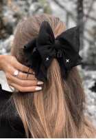 Haarspange klamra do włosów z kokardą Velveta Schwarz