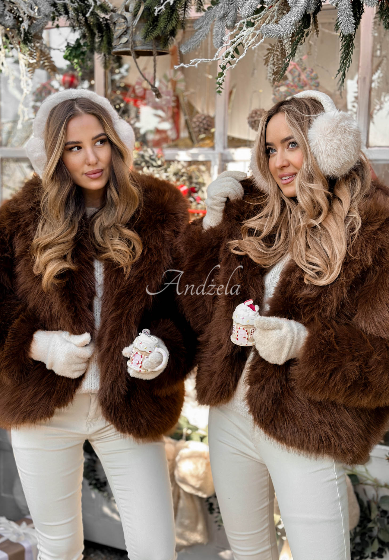 Kurze Pelzjacke Rainy Mood Schokoladenbraun