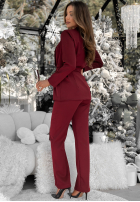 Set Blazer i Hose Old News Burgunderrot