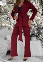 Set Blazer i Hose Old News Burgunderrot