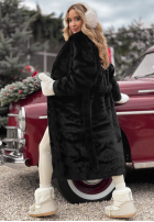 Długi Mantel futerko October Chill Schwarz