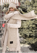 Set Mütze und Schal aus Wolle Best Winter Days Beige