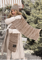 Set Mütze und Schal aus Wolle Best Winter Days Melange