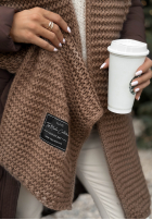 Set Mütze, szalik, Handschuhe z wełną 3in1 Best Winter Days Mokkafarben