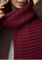 Set Mütze, szalik, Handschuhe 3in1 Best Winter Days Burgunderrot