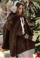 Wełniana Jacke alpaka z angorą Choose Me First Schokoladenbraun II