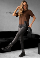 T-Shirt z koronką Daily Lace Schokoladenbraun