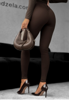 Leggings z marszczeniem Lazy Afternoon Schokoladenbraun