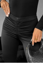 Leggings z marszczeniem Lazy Afternoon Schwarz