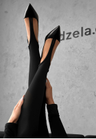 Leggings z marszczeniem Lazy Afternoon Schwarz