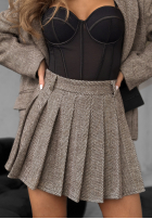 Kurzer Rock mini Not Tonight Beige