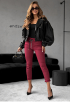 Hose Harwinton jasnoburgundowe