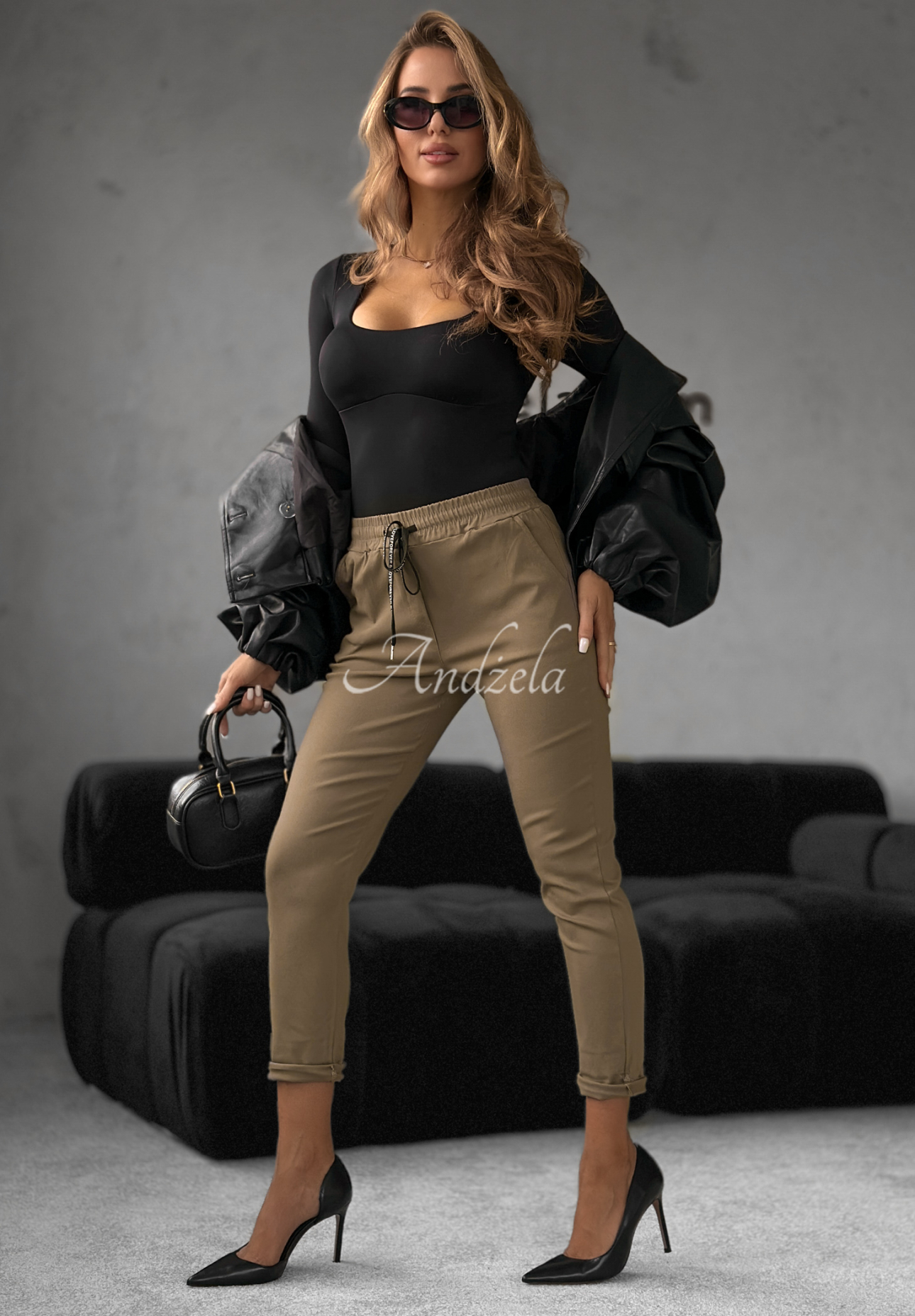 Hose Harwinton Mokkafarben