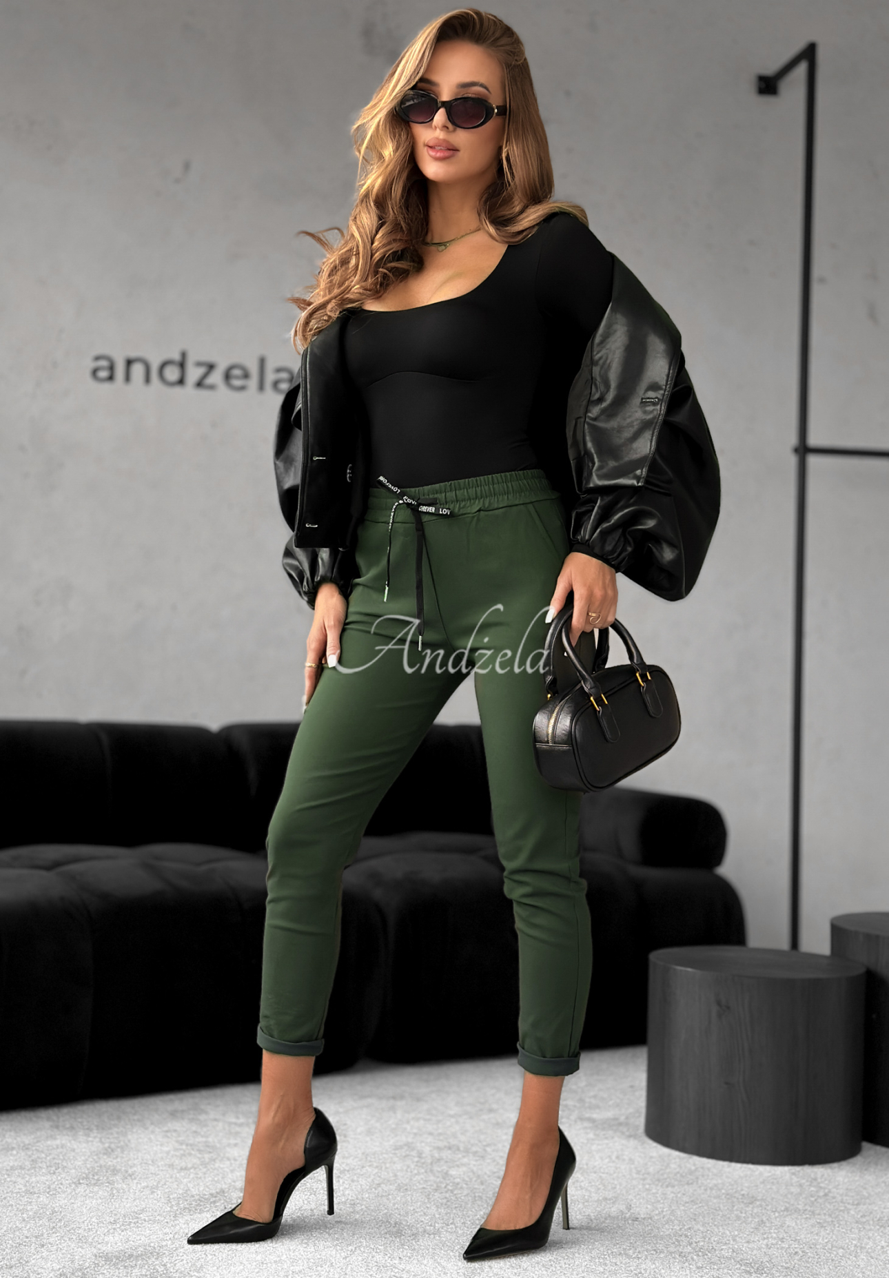 Hose Harwinton dunkles Khaki