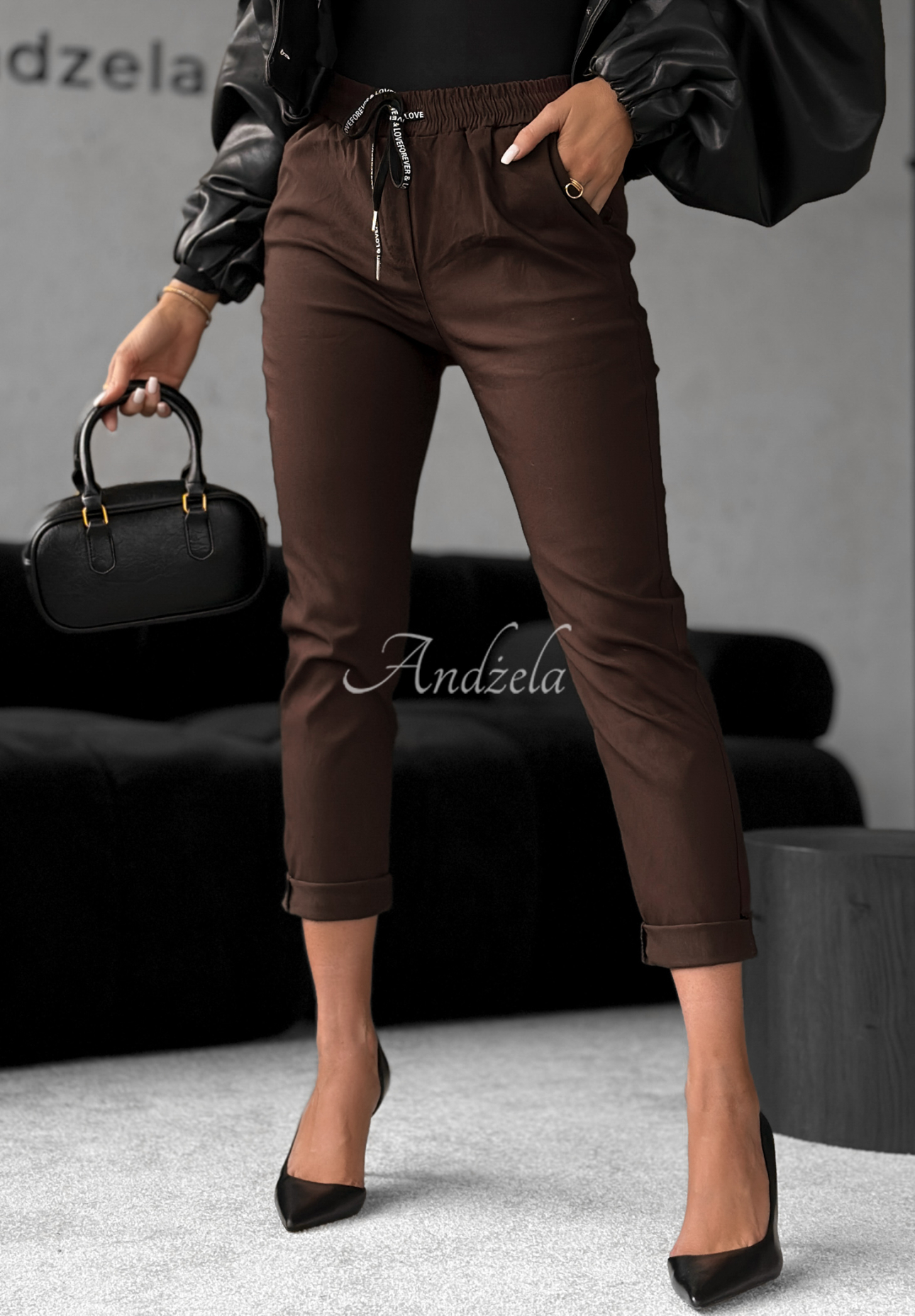 Stoffhose Harwinton Schokoladenbraun