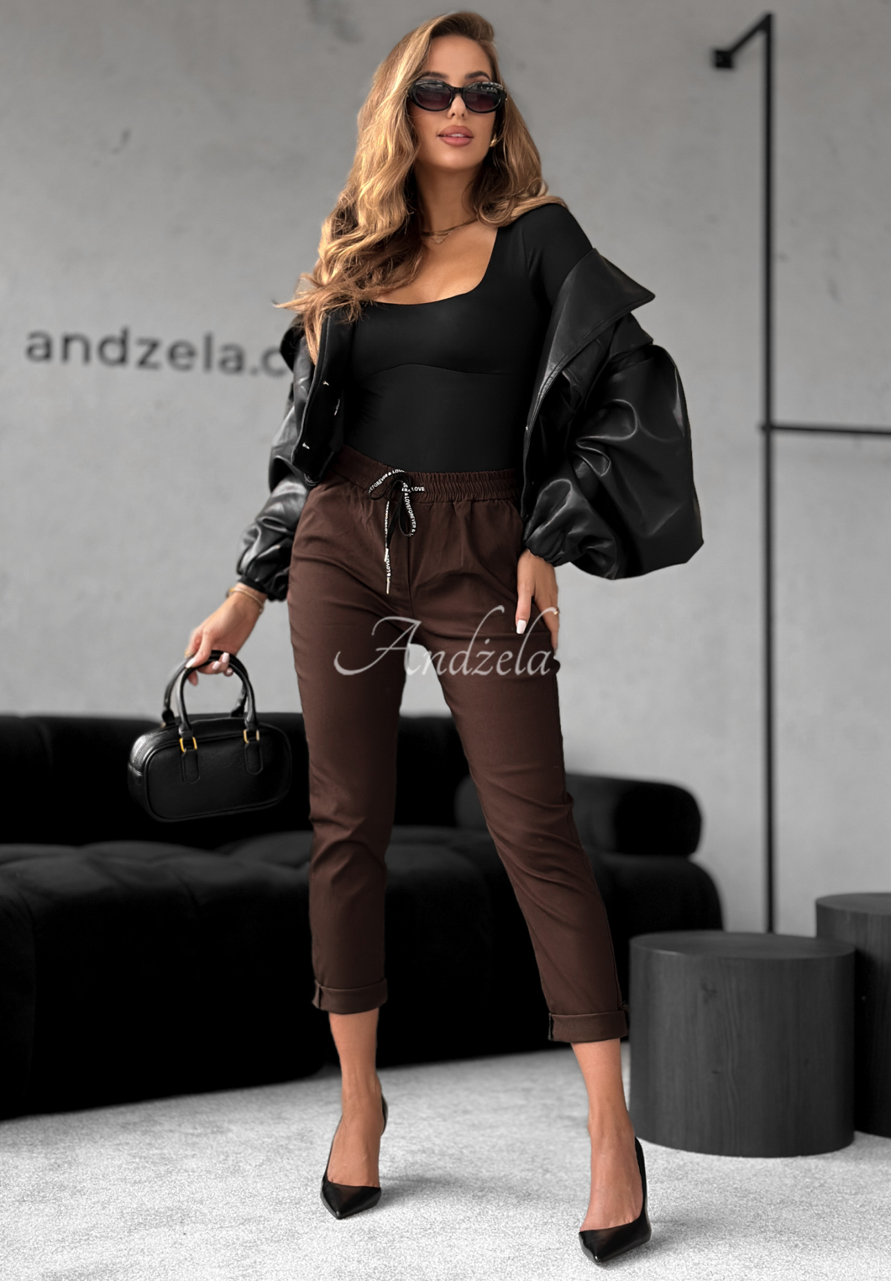 Stoffhose Harwinton Schokoladenbraun