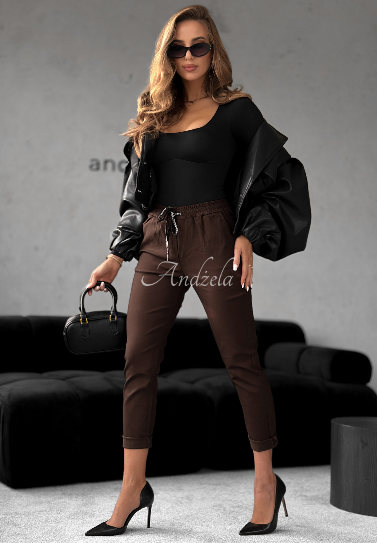 Stoffhose Harwinton Schokoladenbraun