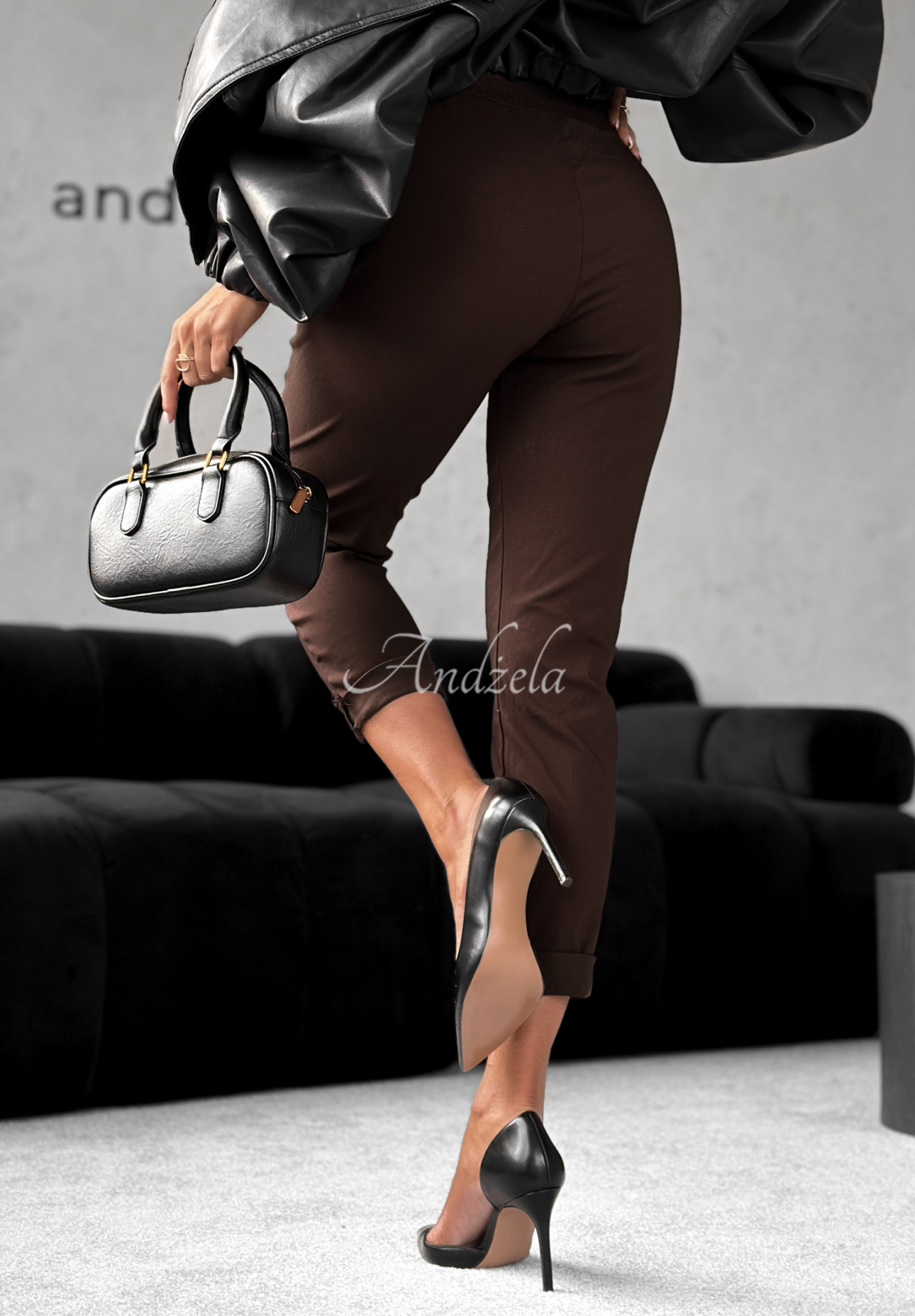 Stoffhose Harwinton Schokoladenbraun