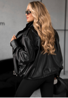 Lederjacke Choosing Myself Schwarz