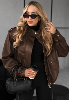 Lederjacke Choosing Myself Schokoladenbraun