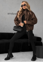 Lederjacke Choosing Myself Schokoladenbraun