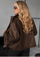 Lederjacke Choosing Myself Schokoladenbraun