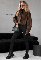 Lederjacke Choosing Myself Schokoladenbraun