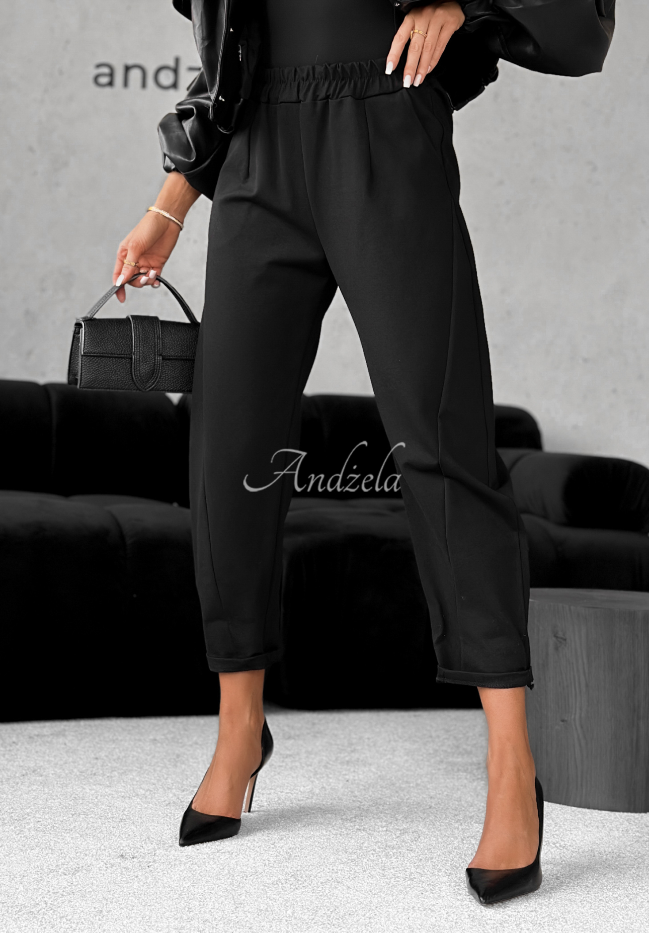 Viskosehose banana It Was Real Schwarz