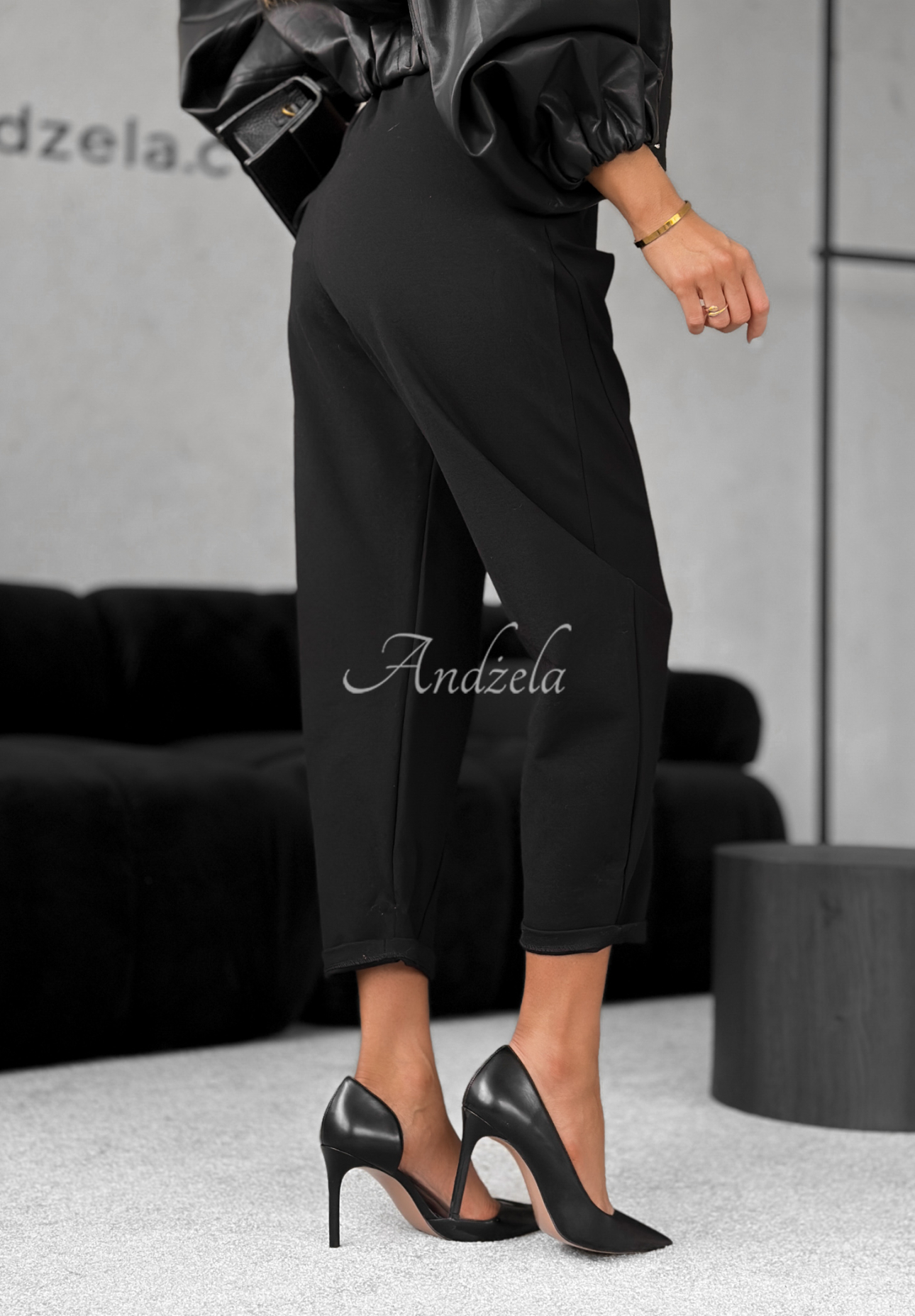 Viskosehose banana It Was Real Schwarz