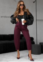 Material Hose It Was Real Burgund