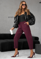 Material Hose It Was Real Burgund