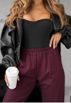 Material Hose It Was Real Burgund