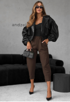 Material Hose It Was Real Schokoladenbraun