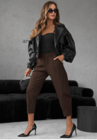 Material Hose It Was Real Schokoladenbraun