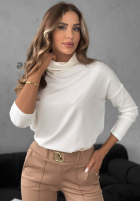 Bluse z golfem All Time Base Ecru