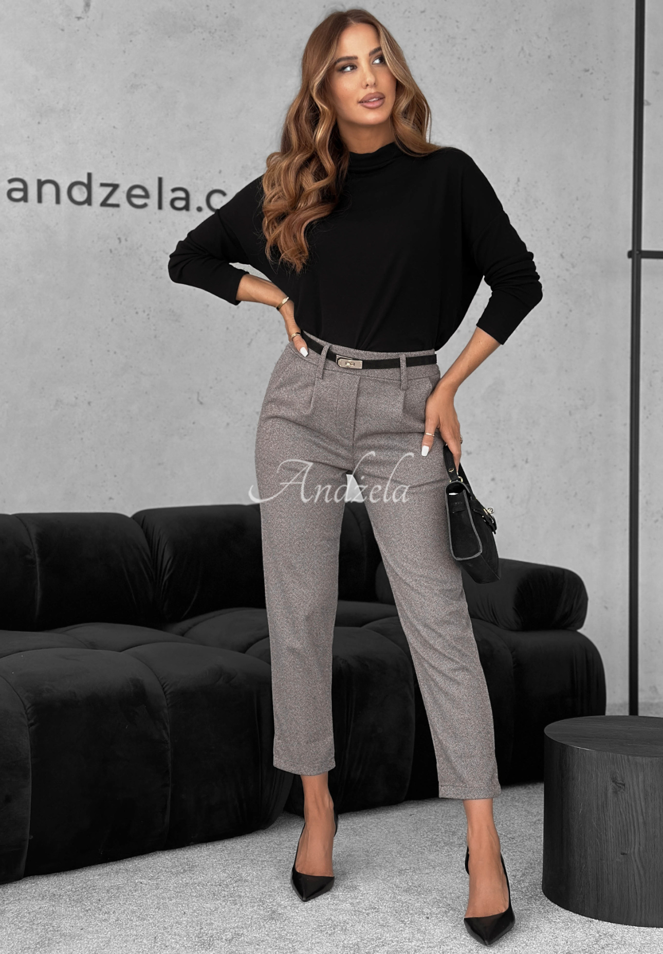 Elegante Hosen Who Cares Beige