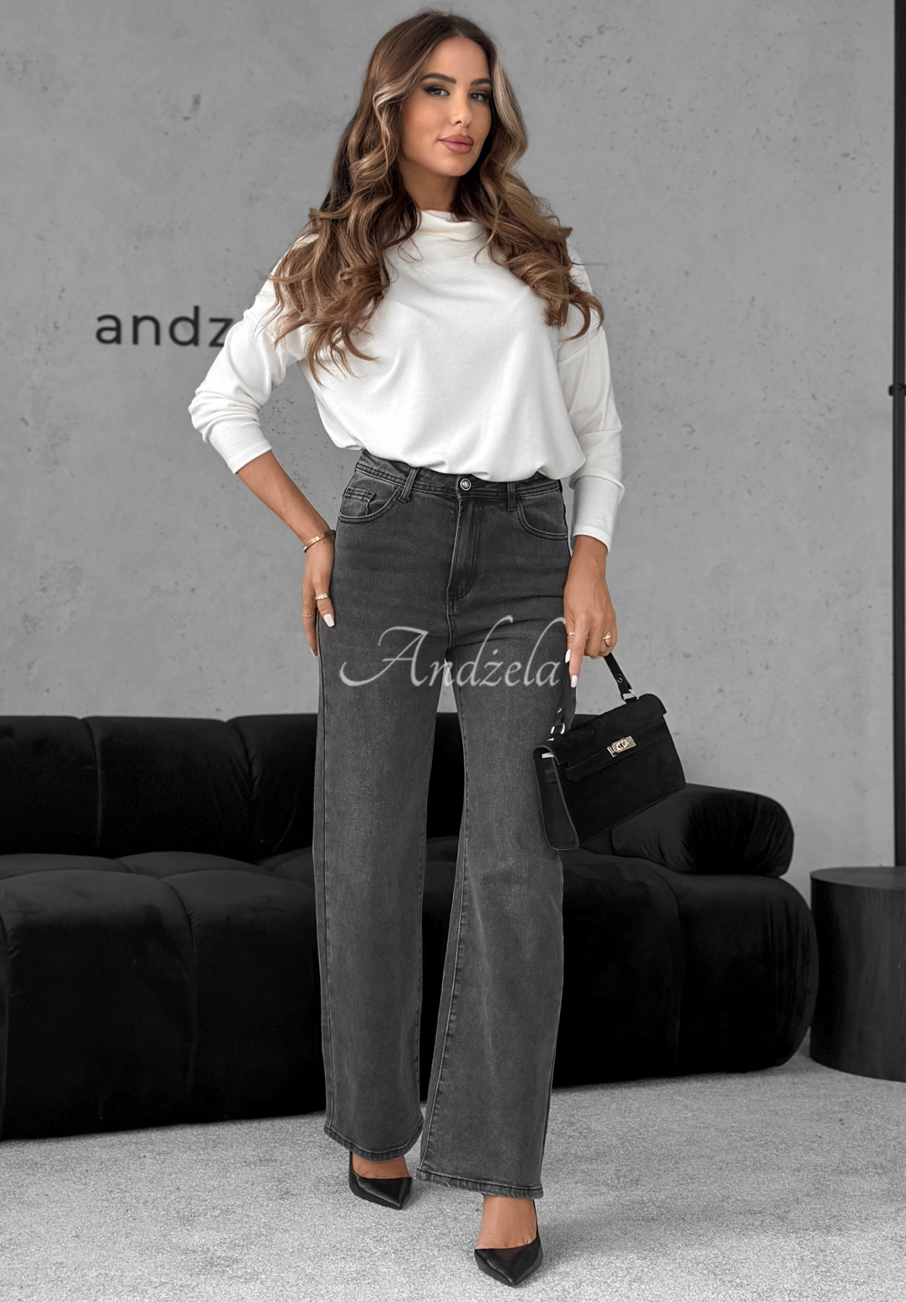 Straight Jeans Make It Real Dunkelgrau