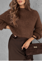 Pullover Warm Hug Schokoladenbraun