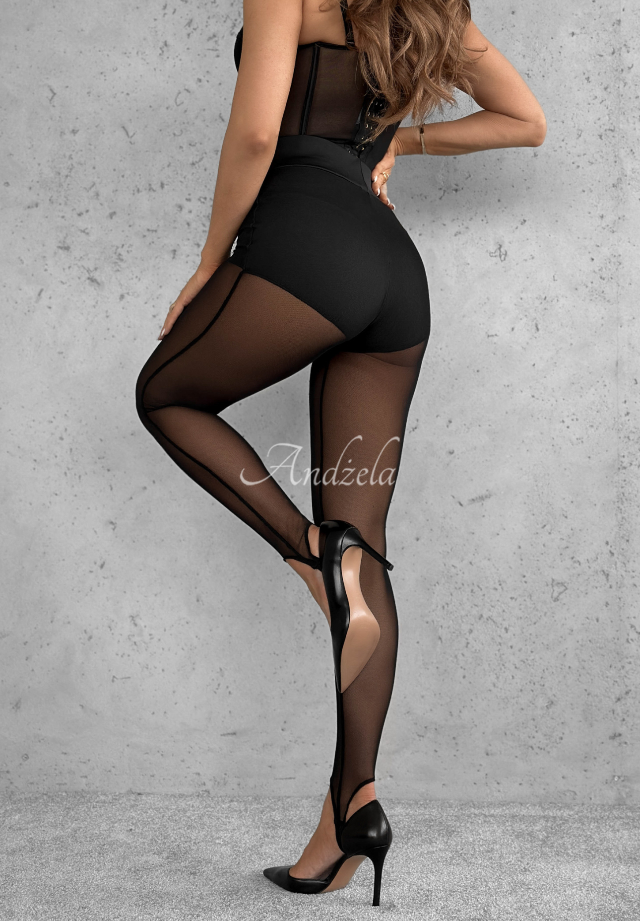 Viskose-Leggings mit Fersenkappe What A Night Schwarz