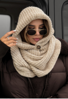 Mütze z szalikiem balaclava Shade Of WInter Hell Beige