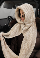 Mütze z szalikiem balaclava Shade Of WInter Hell Beige