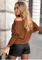 Leicht Pullover z dekoltem Sensibility Camel